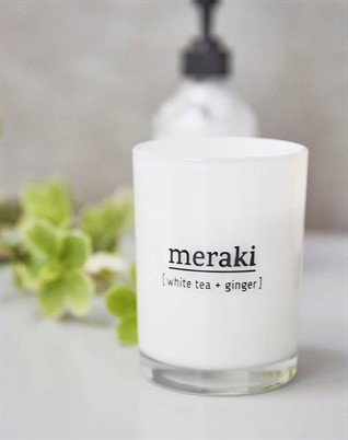 Meraki - Duftlys - White Tea & Ginger 